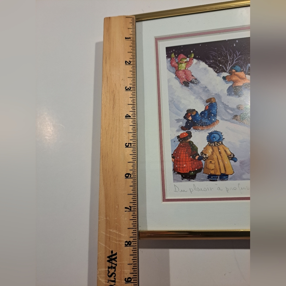 Pauline T Paquin "Plenty Of Fun For All " COLOR print pencil signed and named - Picture 6 of 6